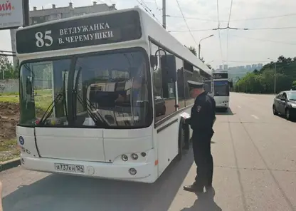 В Красноярске госавтоинспекторы проверяют соблюдение ПДД водителями автобусов