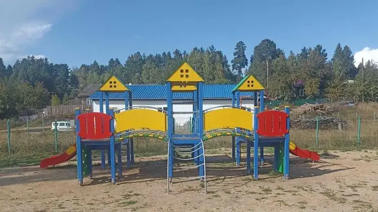 Подарок от Богучанской ГЭС: в деревне Тагара появился современный детский комплекс
