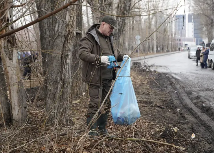 Мэр Красноярска Владислав Логинов вышел убирать город вместе с экоактивистами