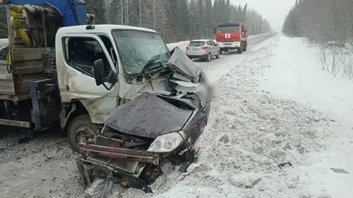 В Красноярском крае два человека погибли в смертельном ДТП с грузовиком