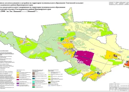 Изменения внесут в правила землепользования и застройки Элитовского сельсовета