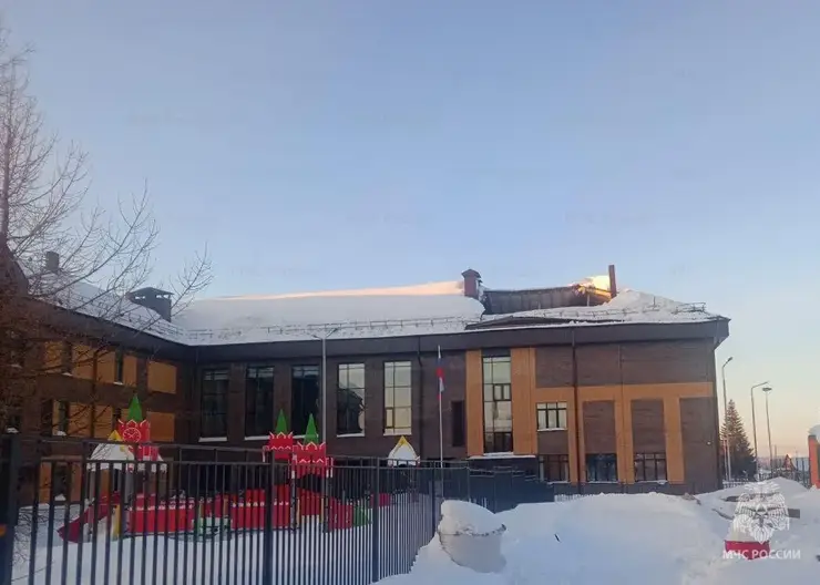 Повредили во время уборки снега. У школы в Новосибирской области рухнула крыша