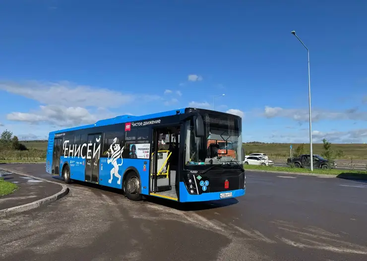 35 новых газомоторных автобусов вышли на маршруты Красноярска