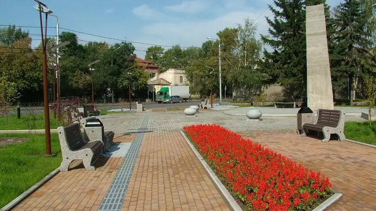 В Красноярске приступают ко второму этапу благоустройства сквера Геологов 