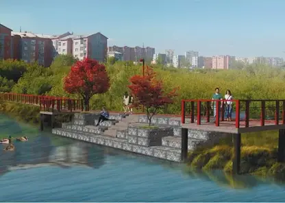 В Октябрьском районе Красноярска появится новое место отдыха у воды