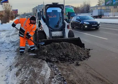 За праздники с улиц Красноярска убрали более 17 тысяч кубометров снега