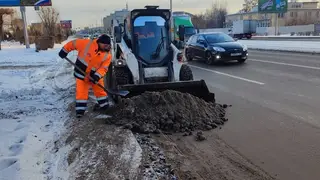 За праздники с улиц Красноярска убрали более 17 тысяч кубометров снега