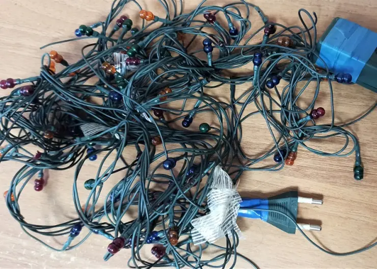 Житель Красноярского края пытался задушить жену новогодней гирляндой