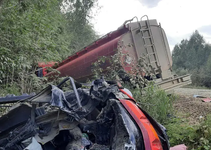 В Красноярском крае двое взрослых и ребёнок погибли в ДТП