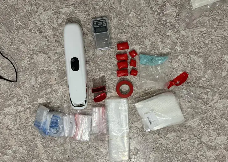 В Красноярске задержали оптовую закладчицу, забывшую наркотики в арендованной квартире. Вес изъятого - 2.5 кг