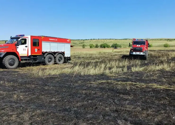 За последние сутки в крае потушили 6 пожаров