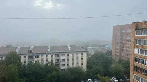 Красноярск утром 6 августа окутал туман