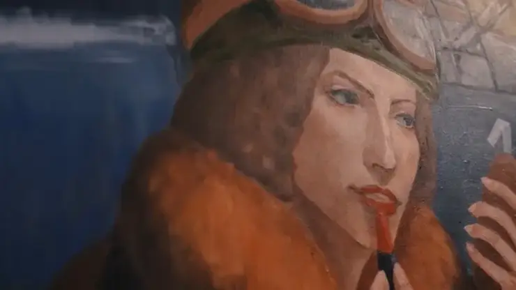 В красноярском баре с авиационной тематикой открылась выставка картин