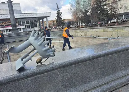 В Красноярске готовятся к запуску фонтанов к 9 мая