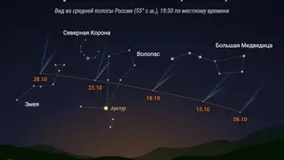 Главную комету года удалось запечатлеть на севере Красноярского края