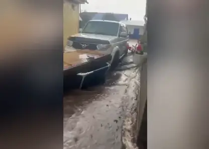 В Красноярском крае после ливня затопило десятки домов