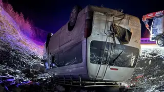 Десять человек пострадали в ДТП с пассажирским автобусом в Туве