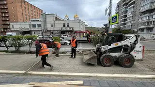 «В тому году наобжигались, в этом — идём быстрее»: как сейчас ремонтируют центр Красноярска