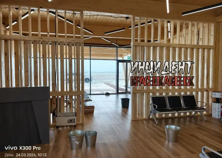 В Забайкалье протекла крыша нового аэропорта