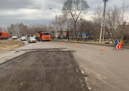 В Красноярске начался ямочный ремонт на Гагарина и Водянникова