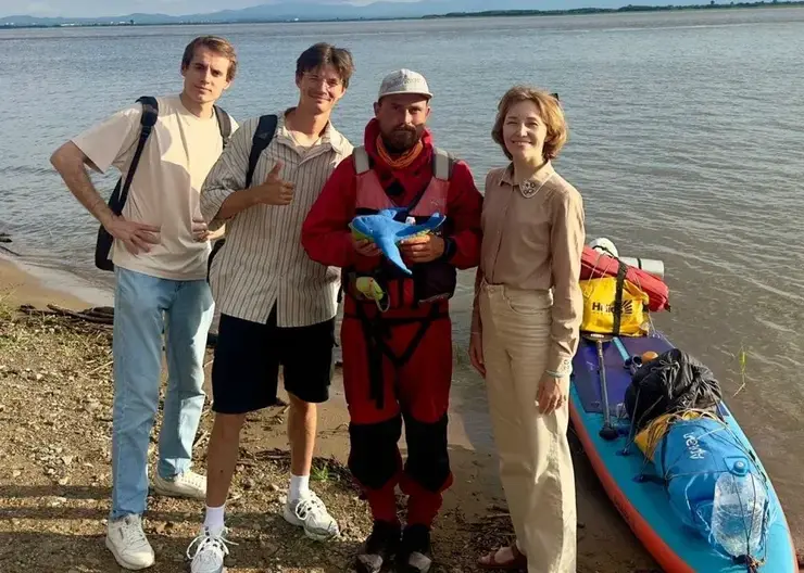 Путешественник из Забайкалья на сапборде достиг Хабаровска