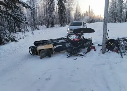 Четырехлетний мальчик разбился на снегоходе во время поездки с отцом