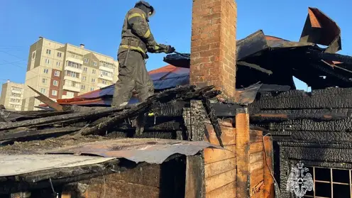 В МЧС назвали причину пожара в красноярской Николаевке