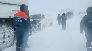 Около месячной нормы снега выпало в Чите за сутки