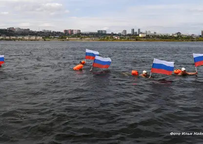 В Красноярске состоялся заплыв «моржей» по Енисею