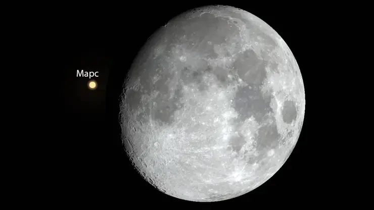 Красноярцы смогут увидеть покрытие Марса Луной
