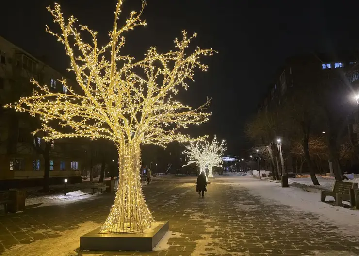 В Красноярске стартует демонтаж праздничных украшений