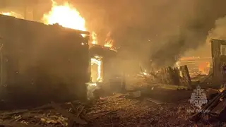 В Красноярском крае за сутки сгорели дом и хозпостройки