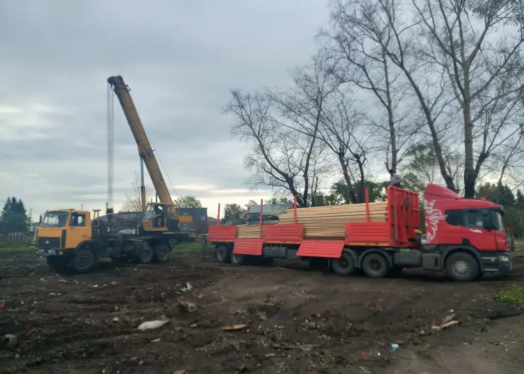 В Красноярском крае начали строить дома для погорельцев