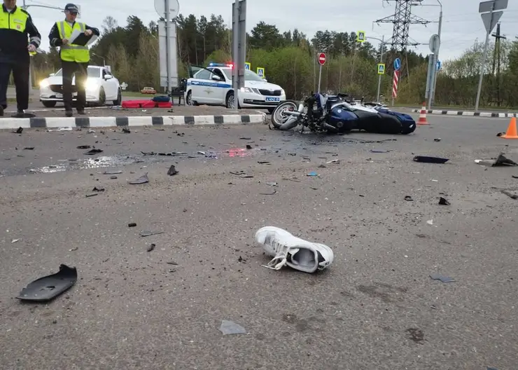 В Железногорске в ДТП погиб мотоциклист