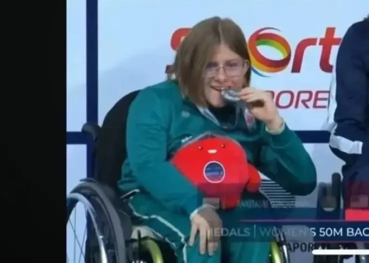 Томская пловчиха Анастасия Гончарова завоевала серебро на чемпионате мира в Сингапуре