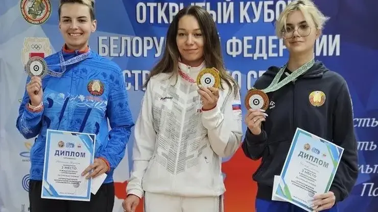 Красноярка Юлия Круглова завоевала три золотые медали по стрельбе в Минске
