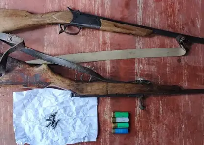 В Красноярском крае у мужчины изъяли незаконно хранившееся оружие и патроны