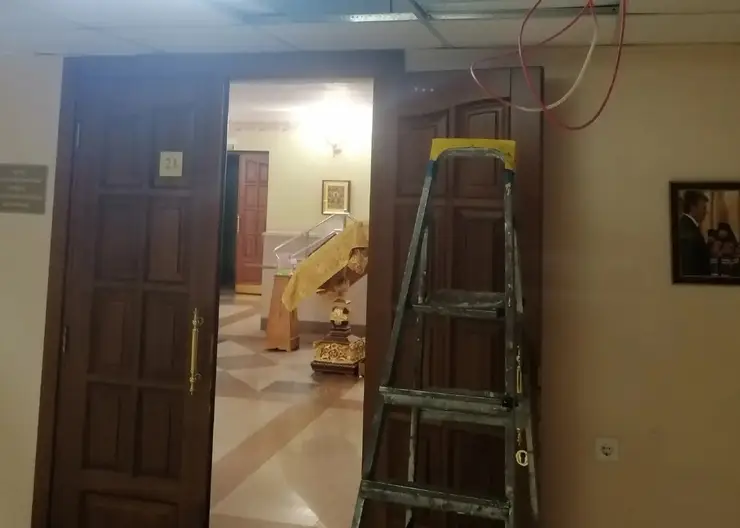 В Красноярске в храме Рождества Христова ведутся реставрационные работы