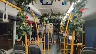 «Новогодние» автобусы выйдут на маршруты в Красноярске