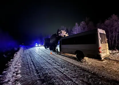 В Иркутской области произошло ДТП с участием микроавтобуса, пострадали 11 человек