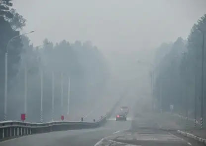 Дым от забайкальских лесных пожаров накрыл Улан-Удэ