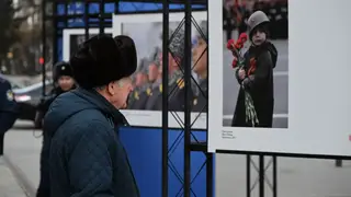 В Красноярске открылась уникальная уличная выставка ко Дню защитника Отечества