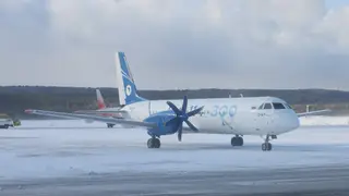 В Красноярск прилетел новый российский самолет для региональных перевозок