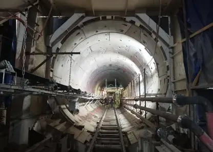 Красноярцам показали, как выглядит первый тоннель метро на ул. Шахтеров