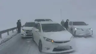 На трассе в Забайкалье столкнулись 11 автомобилей