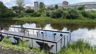 В Красноярске на Судостроительной завершают первый этап благоустройства трех озер