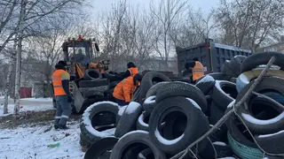 Осужденные перерабатывают старые шины прямо в колонии под Красноярском