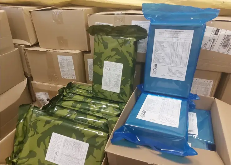 Для красноярцев закупили больше 2,5 тонн сухих пайков на случай ЧС