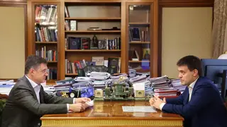 Губернатор Красноярского края Михаил Котюков в Москве встретился с зампредом правительства Новаком