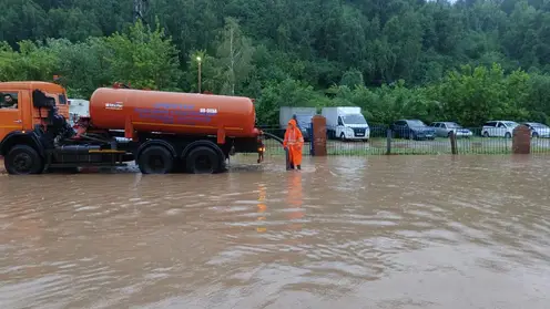 Красноярск накрыли последствия сильного дождя (видео)